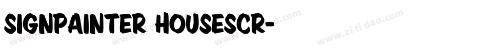 SignPainter HouseScr字体转换